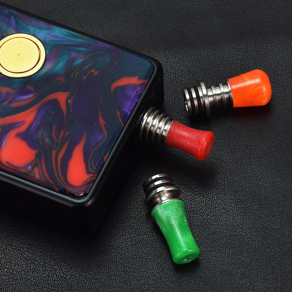 WOLFCOOLVAPE desain rda tank a - Drip Tip Resin ulasan dan harga