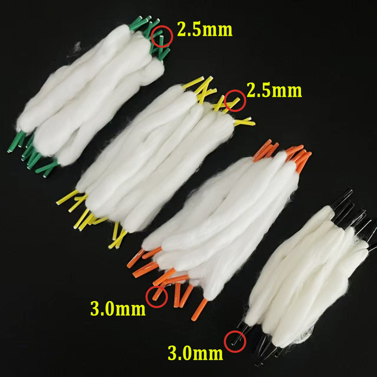 100-10pcs Alat Tangan DIY 3.0/ - Cotton Wick Organic ulasan dan harga
