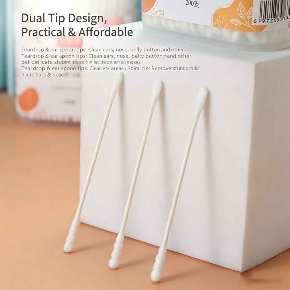 vvocci Cotton Swab Bayi 400PCS - Cotton Wick Organic ulasan dan harga