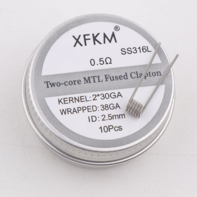 Baru XFKM 10 Buah/Kotak NI80/A - Clapton Wire Pre Built ulasan dan harga