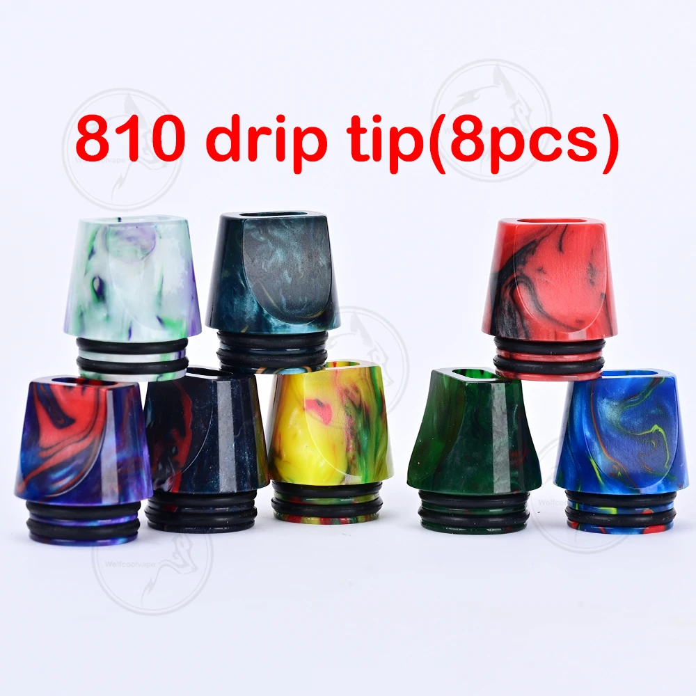 8 Buah Wolfcoolvape Atomizer 8 - Drip Tip Resin ulasan dan harga