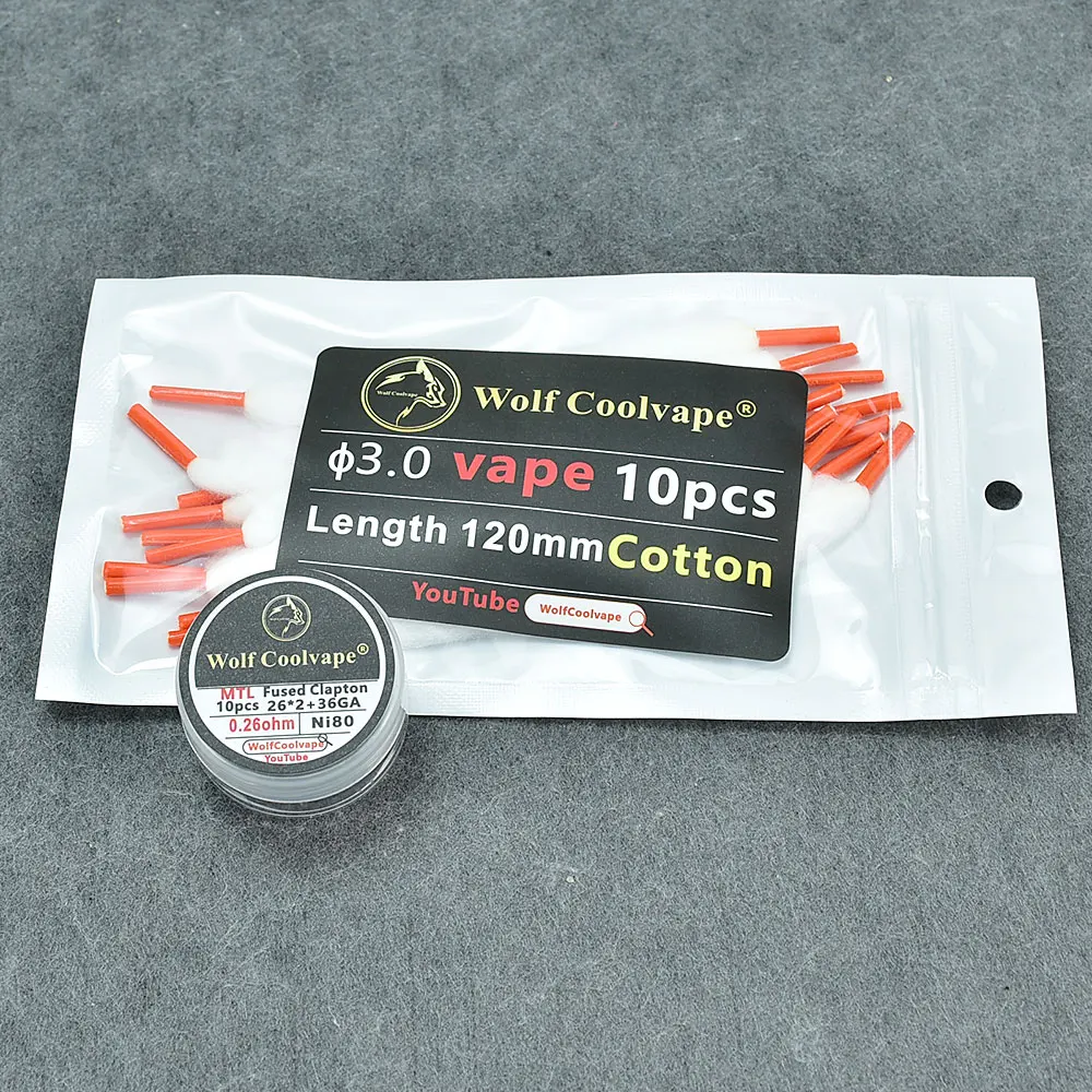 Wolfcoolvape NI80 Kumparan Vap - Clapton Wire Pre Built ulasan dan harga
